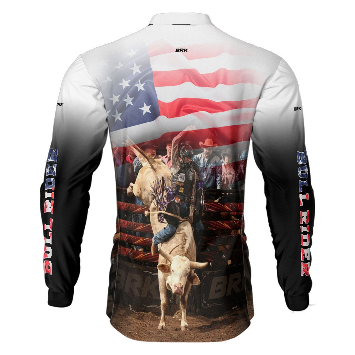 Camisa Agro Brk Branca Rodeio USA com Proteção Solar UV50+ - BRK AGRO