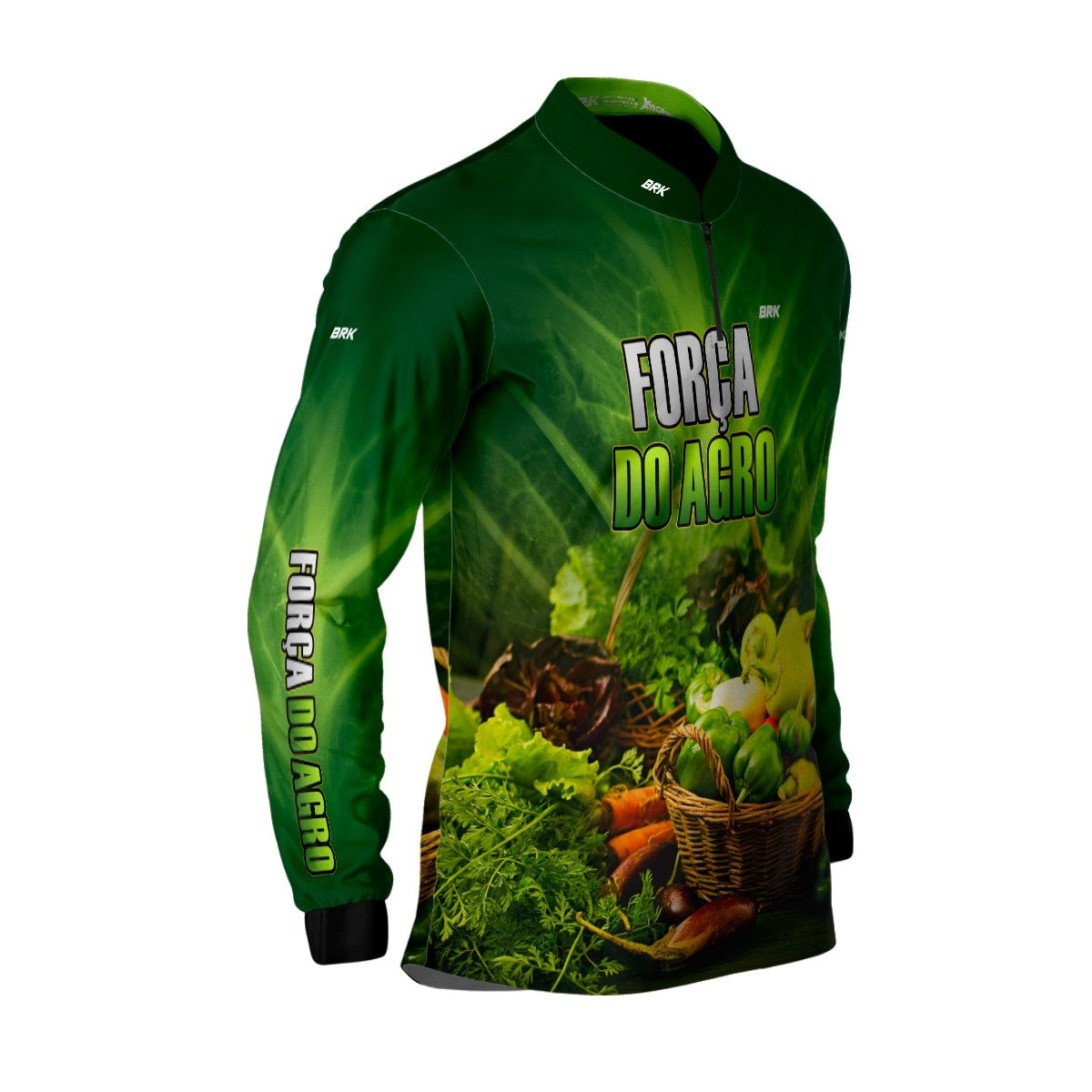 Camisa Agro Brk A Força do Agro Produtor de Hortaliças com UV50+ - Brk Agro