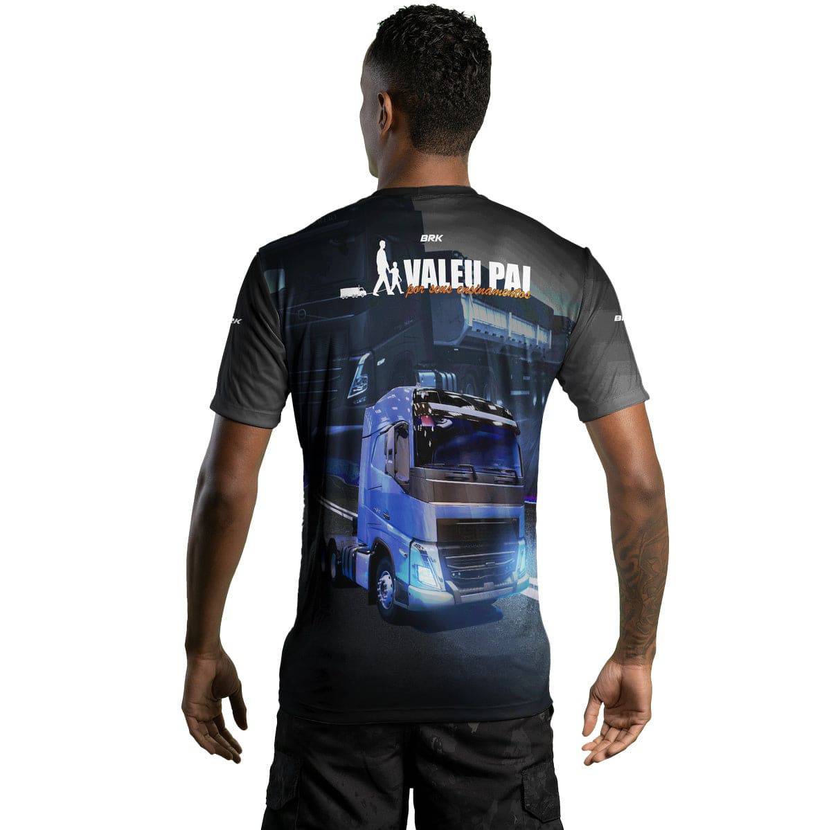 Camiseta Agro Brk Valeu Pai por Seus Ensinamentos com Proteção Solar UV50+ - Brk Agro