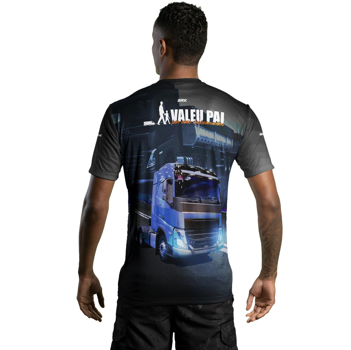 Camiseta Agro Brk Valeu Pai por Seus Ensinamentos com Proteção Solar UV50+ - Brk Agro