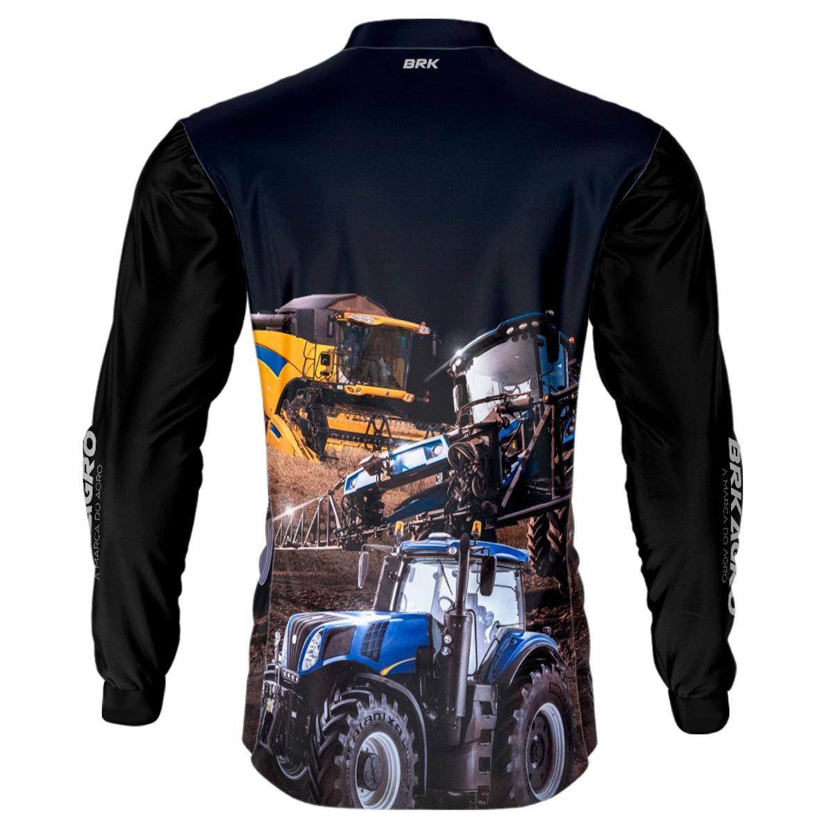 Camisa Agro Brk Maquinário Agrícola com Proteção Solar UV50+ - Brk Agro