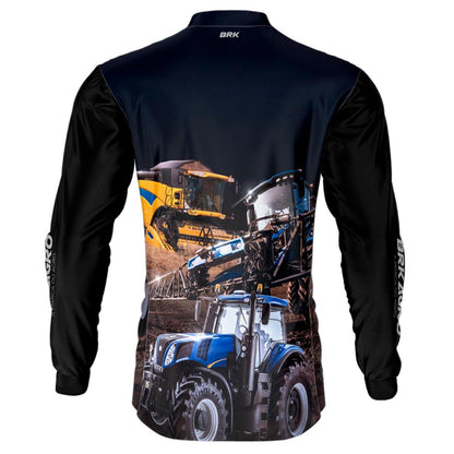Camisa Agro Brk Maquinário Agrícola com Proteção Solar UV50+ - Brk Agro