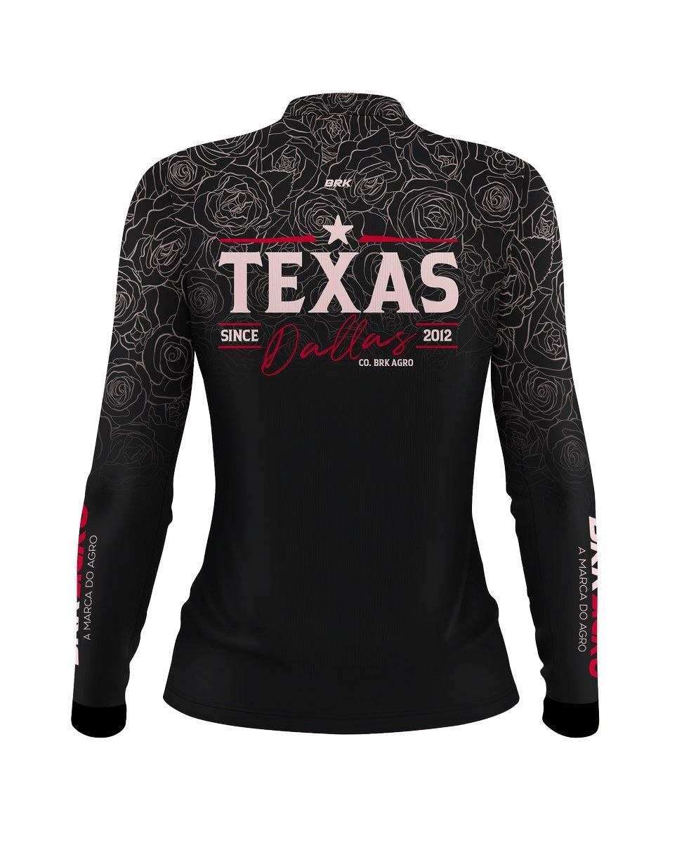 Camisa Agro Brk Feminina Texas Dallas Escura com Proteção com Proteção Solar UV50+ - BRK AGRO