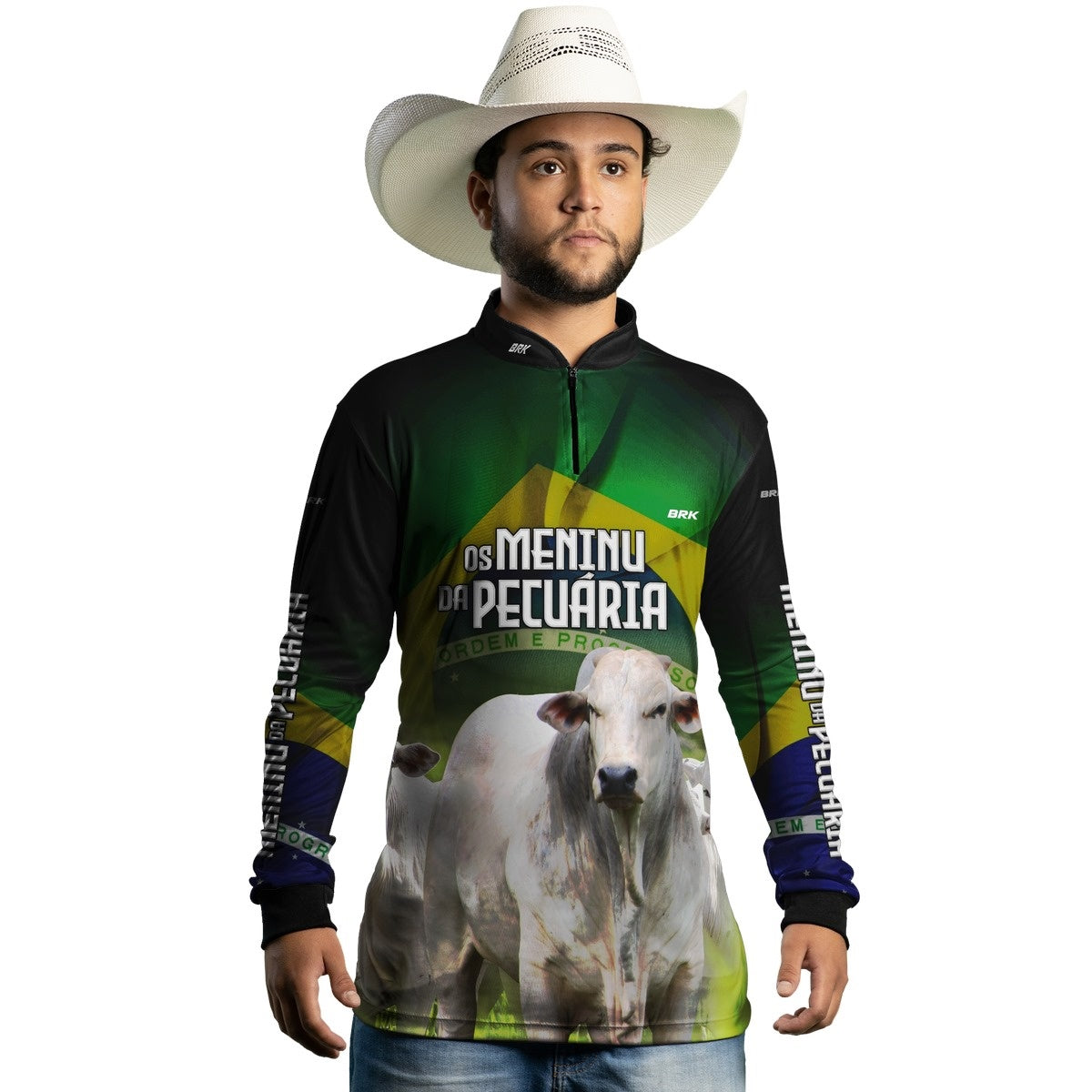 Camisa Agro Brk Os Meninu da Pecuária com Proteção Solar UV50+ - Brk Agro