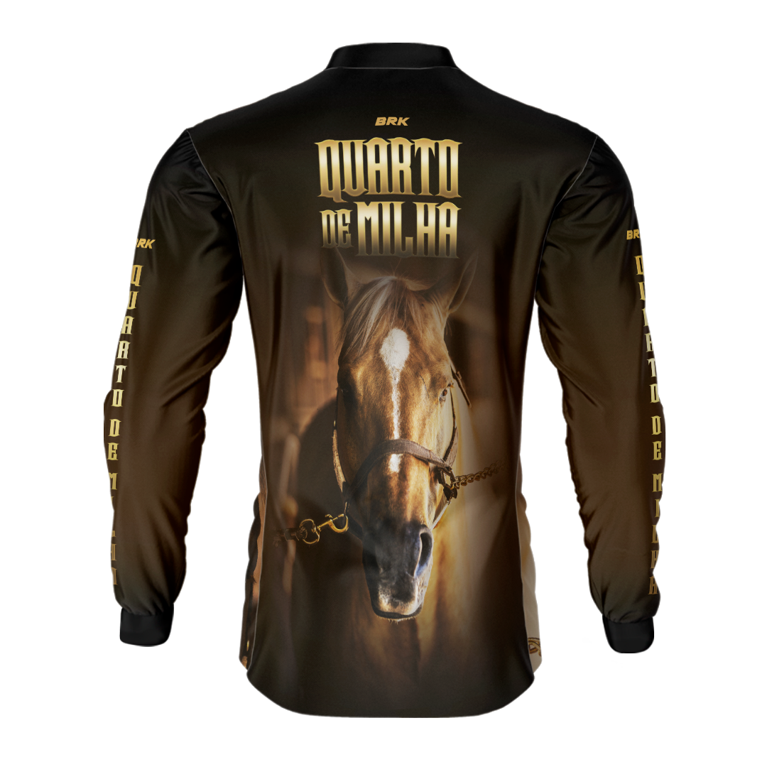 Camisa Agro Brk Rosto Quarto de Milha Proteção Solar UV50+ - BRK AGRO
