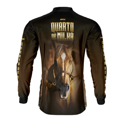 Camisa Agro Brk Rosto Quarto de Milha Proteção Solar UV50+ - BRK AGRO