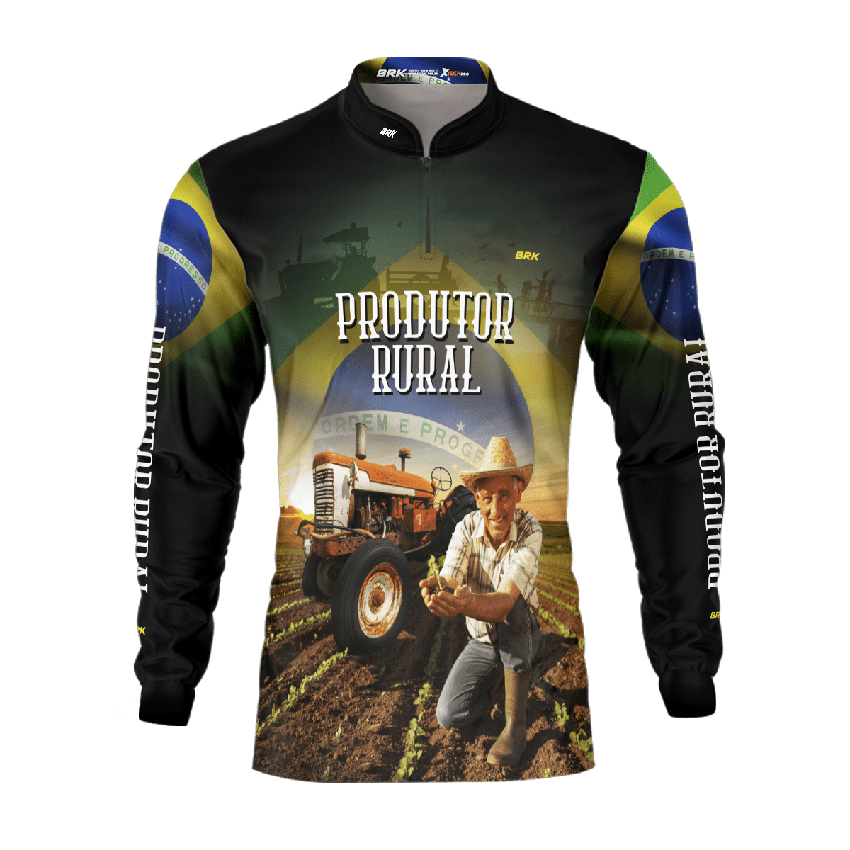 Camisa Agro Brk Produtor Rural com Proteção Solar UV50+ - BRK AGRO