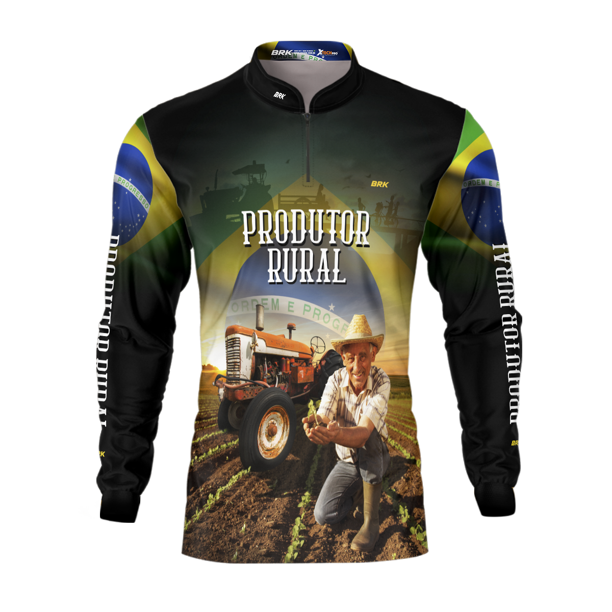 Camisa Agro Brk Produtor Rural com Proteção Solar UV50+ - BRK AGRO