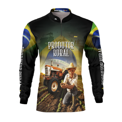 Camisa Agro Brk Produtor Rural com Proteção Solar UV50+ - BRK AGRO