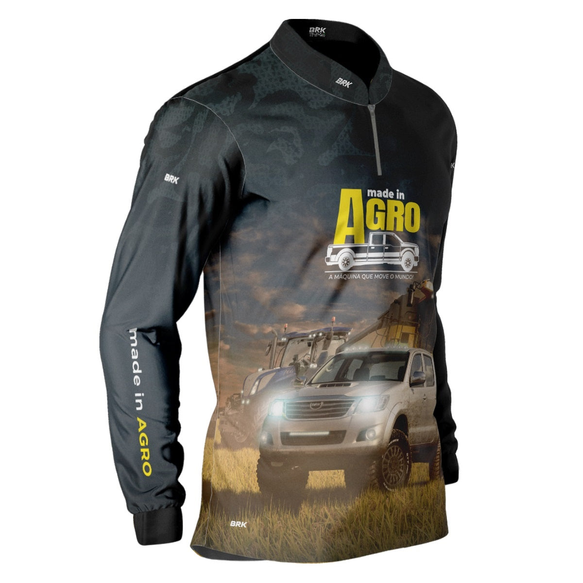 Camisa Agro Brk Caminhonete 4x4 com Proteção Solar UV50+ - BRK AGRO
