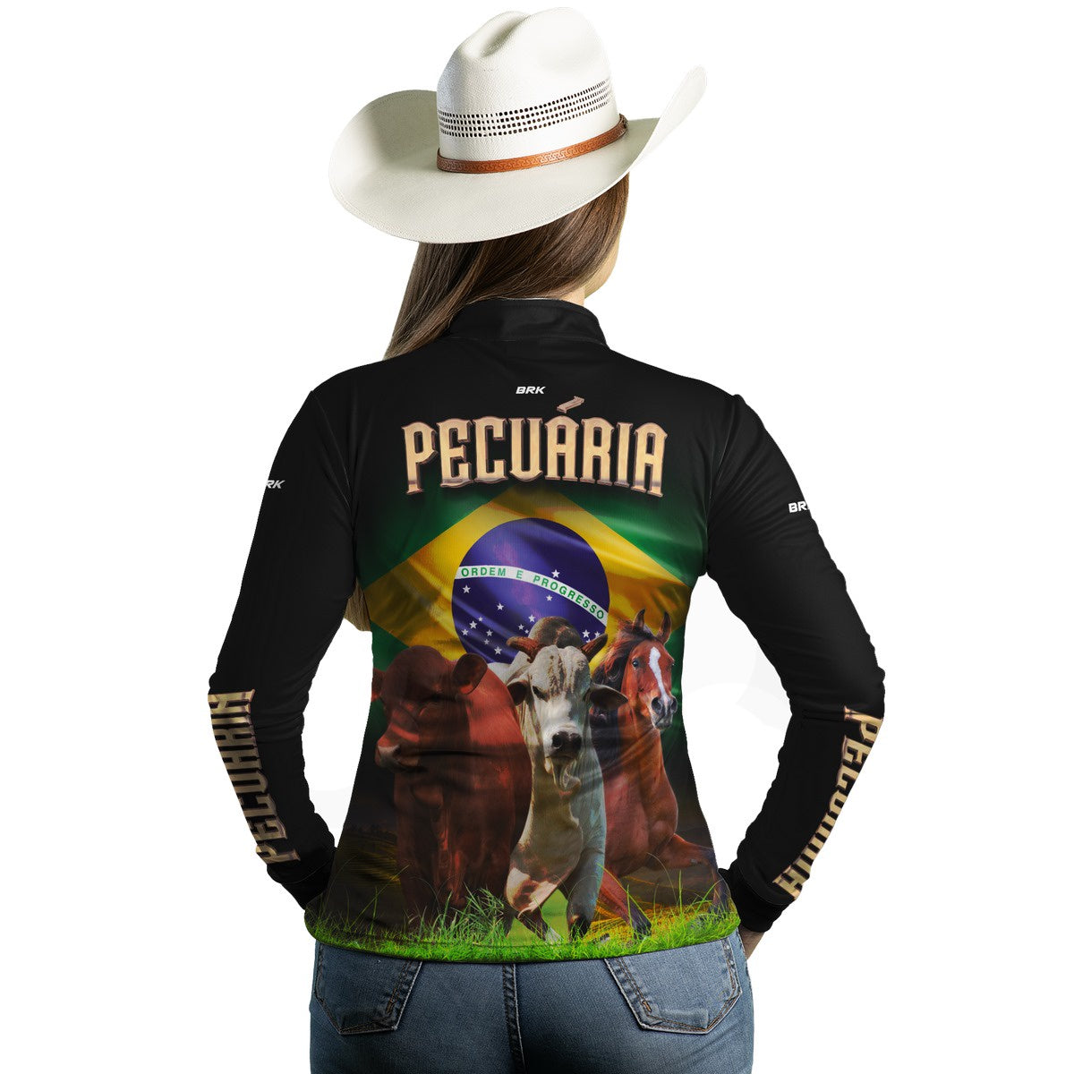 Camisa Feminina Agro Brk Pecuária com UV50+ - Brk Agro