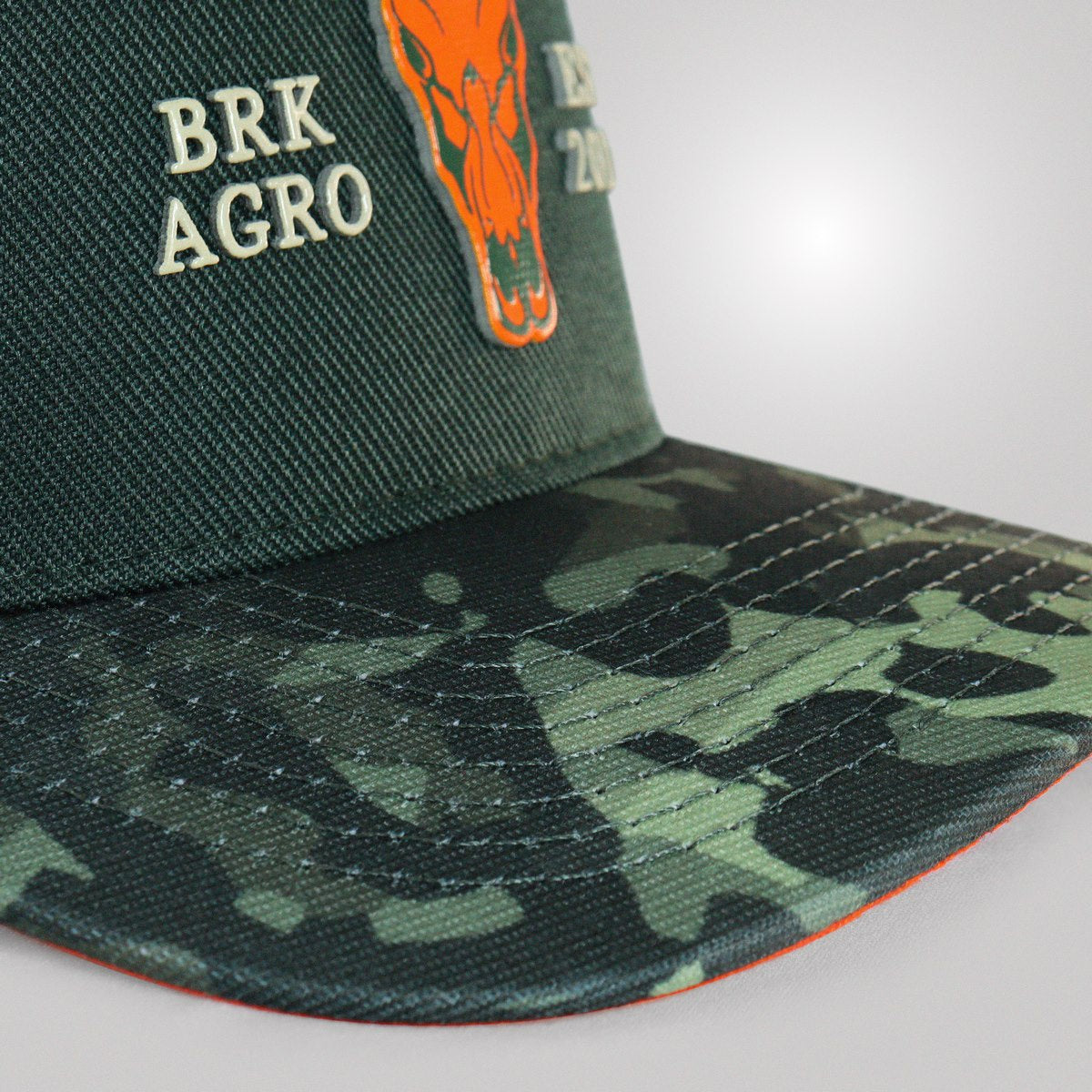 Boné Trucker Brk Agro Verde Camuflado - Brk Agro