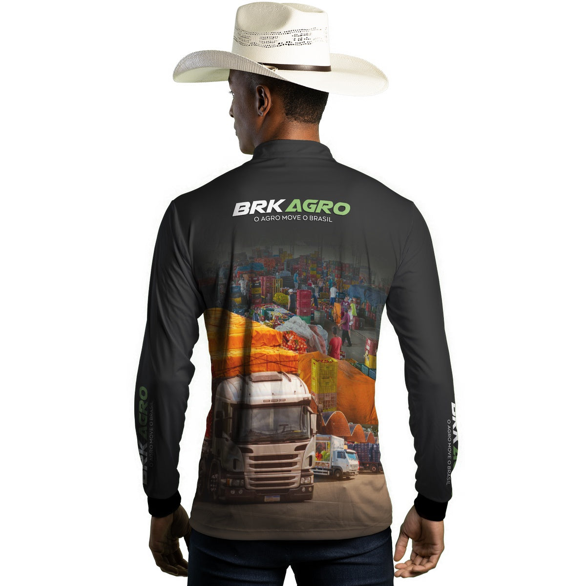 Camisa Agro Brk Ceasa Caminhão com Proteção Solar UV50+ - Brk Agro