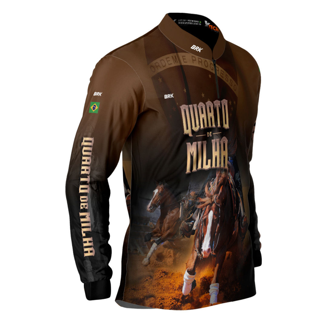 Camisa Agro Brk Quarto de Milha Correndo Proteção Solar UV50+ - BRK AGRO