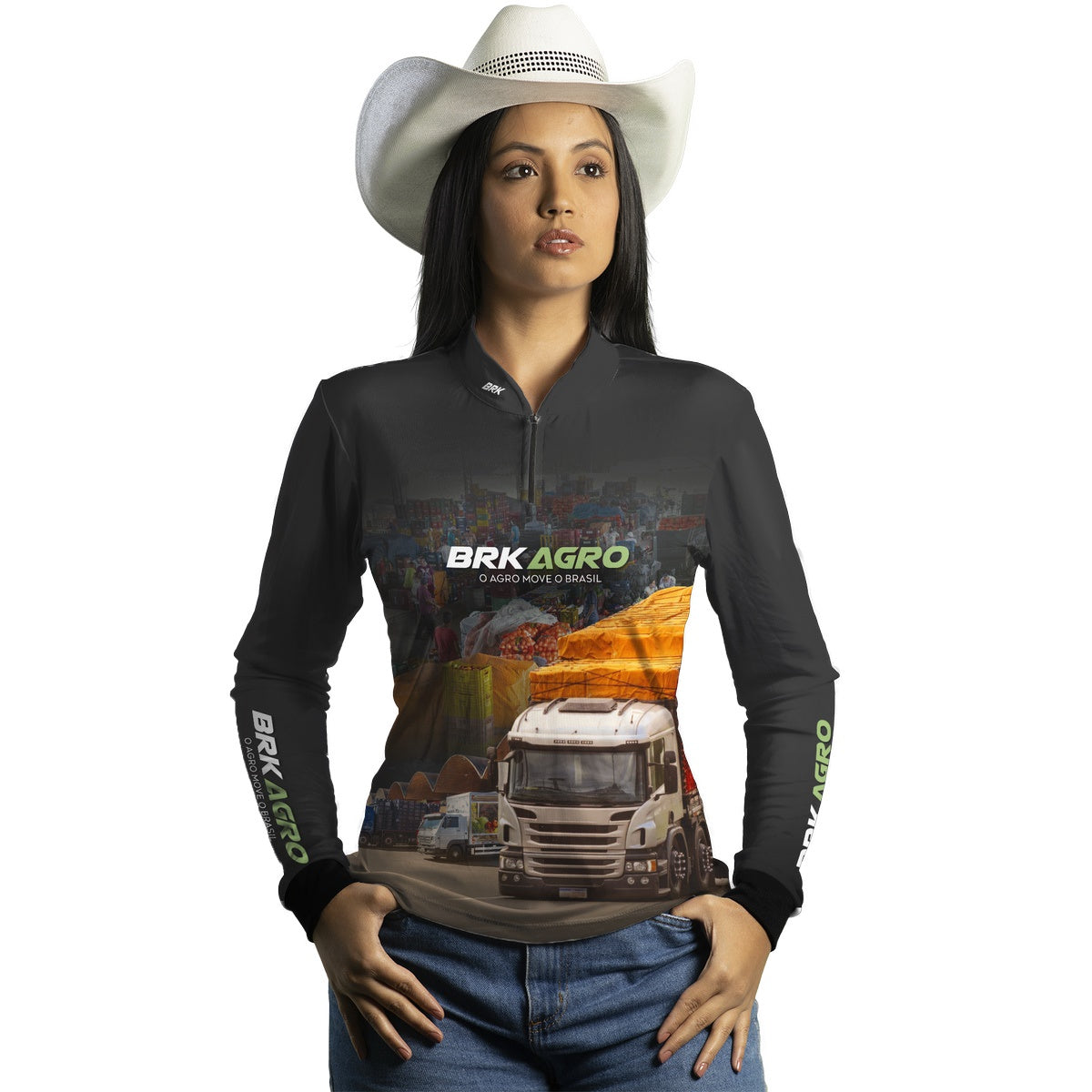 Camisa Agro Brk Ceasa Caminhão com Proteção Solar UV50+ - Brk Agro