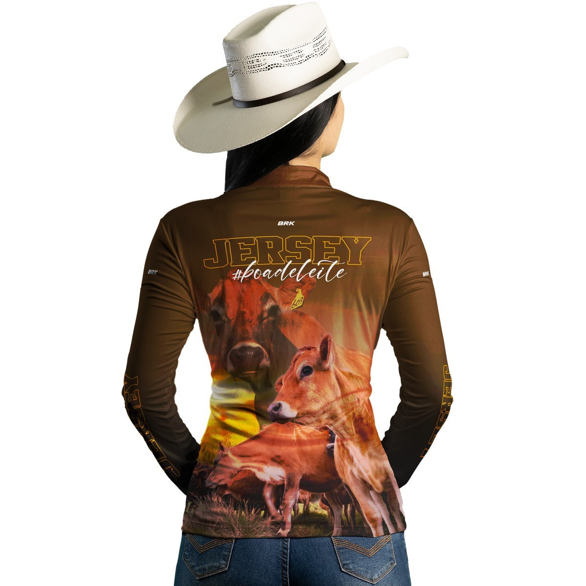 Camisa Agro Brk Vaca Jersey com Proteção Solar UV50+ - BRK AGRO